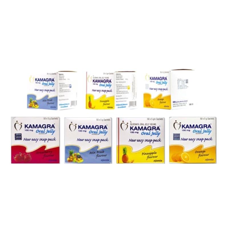 「卡玛果冻」单效助勃 Kamaga Oral Jelly 西地那非100mg 50包/盒 液体伟哥用于勃起功能障碍阳痿